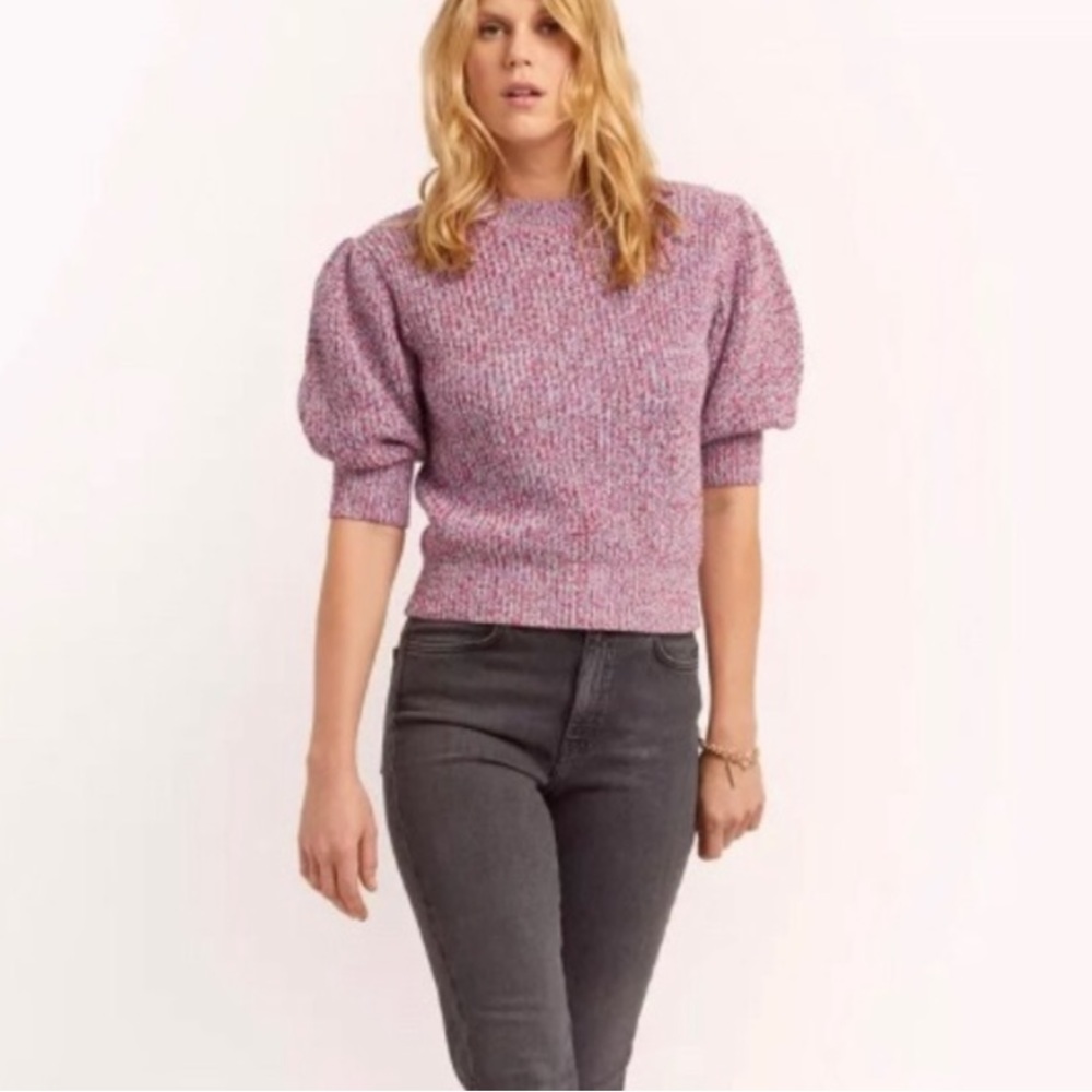 NWOT Rebecca Minkoff Olive Sweater in Multi Red and Blue